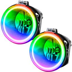 Oracle RGB ColorSHIFT Halo Fog Lights 05-10 Jeep Grand Cherokee - Click Image to Close